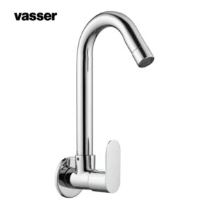 VASSER - Brass Sink Tap With Wall Flange, Cira